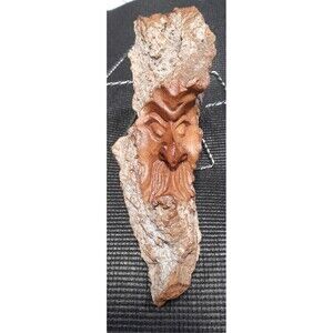 Hand Carved Wood Spirit, Folk Art, Folk Lore. Signed. 9 Inch